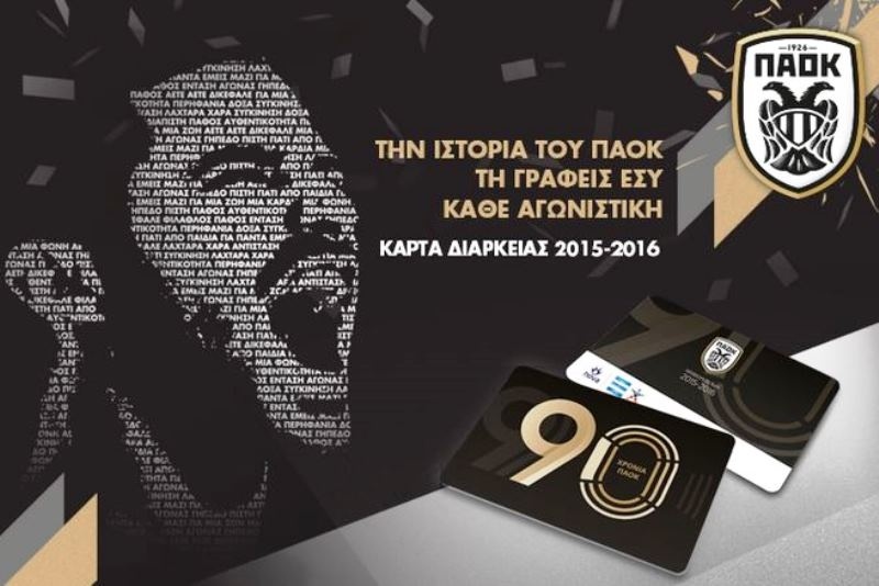 ΠΑΟΚ: Κυκλοφορούν την Τετάρτη (1/6) τα διαρκείας