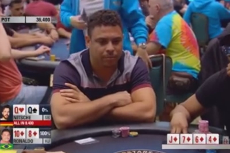Επικό straight flush από Ρονάλντο στο πόκερ! (video)