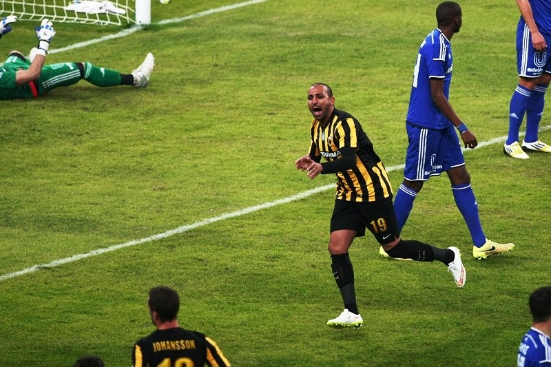 ΑΕΚ: Έβγαλε τα… πιστόλια ο Τζιμπούρ! (photos)