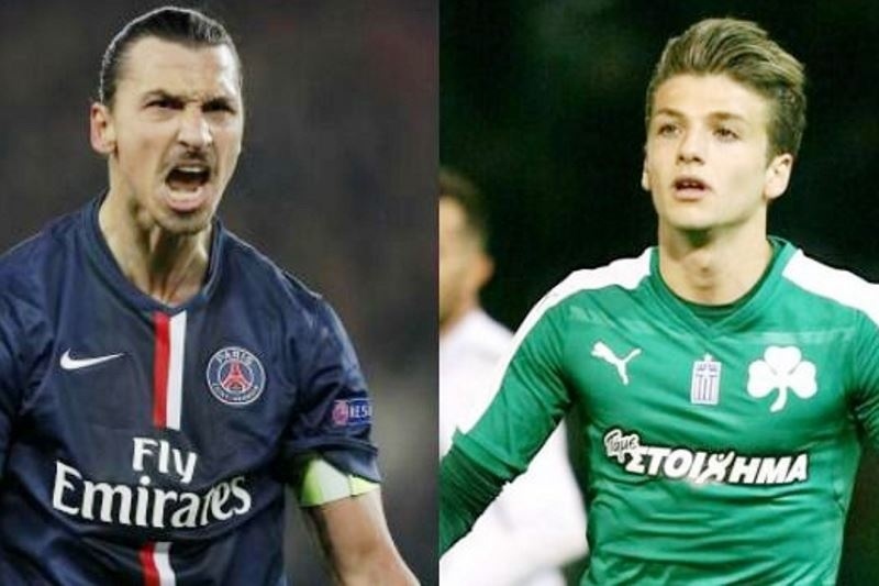 Ο Ιμπραΐμοβιτς χάρισε τη φανέλα του στον Λάμπρου! (photo)