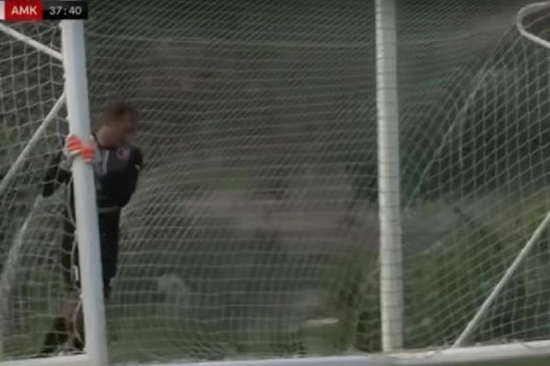 Απίστευτο: Πήρε το τέρμα ο αέρας! (video)