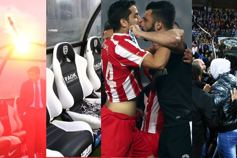 ΠΑΟΚ-Ολυμπιακός: Ψάρια, ντου και... ξύλο! (videos, photos)