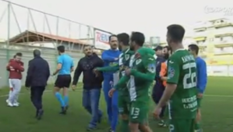 Ένταση στο Αγροτικός Αστέρας-ΑΕΛ! (video)