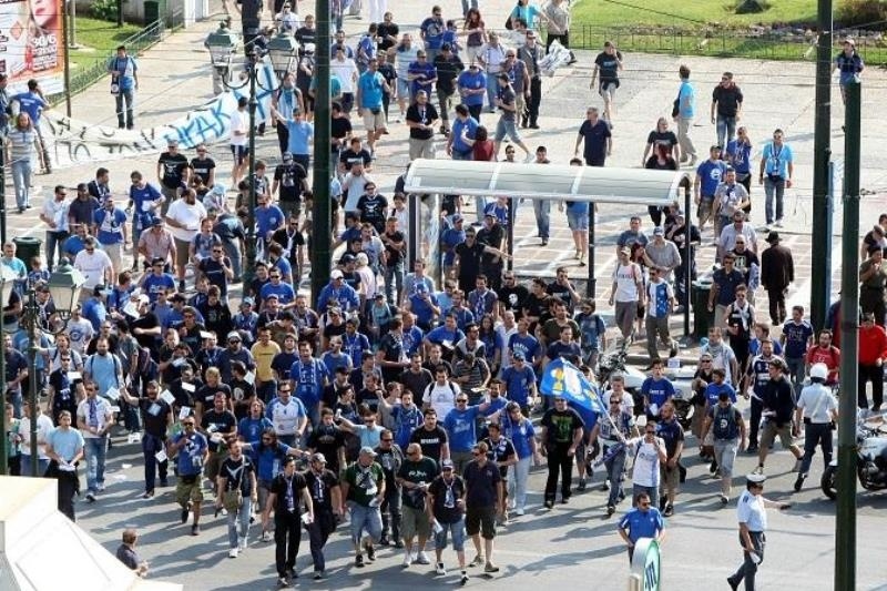 Στους δρόμους οι οπαδοί του Ηρακλή!