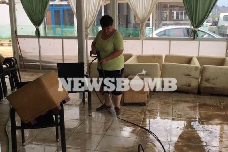 Η Νέα Μηχανιώνα μετρά τις πληγές της από τη θεομηνία - Αυτοψία του Newsbomb.gr (photos)