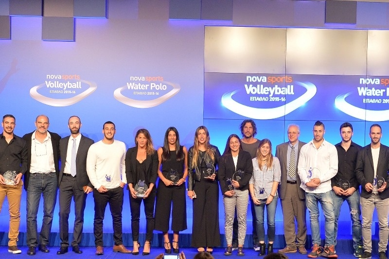 Έπαθλο Novasports: Βραβεύτηκαν οι κορυφαίοι σε Volleyball και Water Polo για 14η χρονιά!