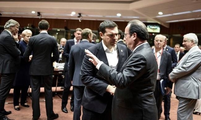 Με Μέρκελ και Ολάντ θα συναντηθεί ο Τσίπρας στις Βρυξέλλες