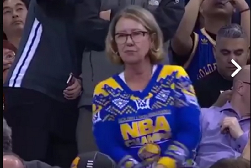 Τρελάθηκε η οπαδός των Γουόριορς (vid)