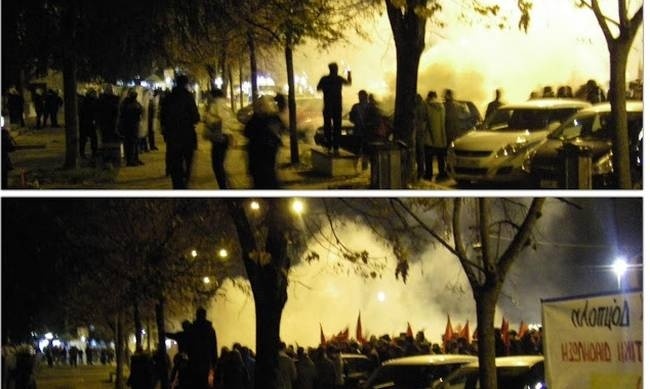 Πολυτεχνείο - Ιωάννινα: Πεδίο μάχης η κεντρική πλατεία μετά το τέλος της πορείας