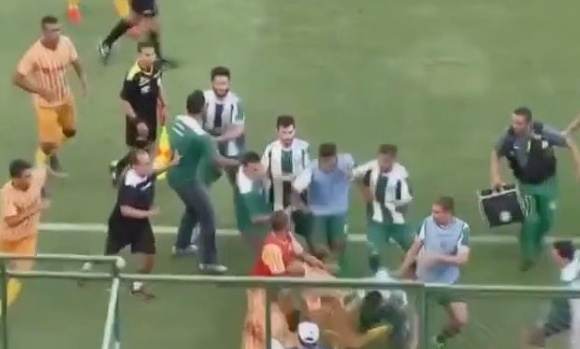 Το ξύλο της... αρκούδας σε γήπεδο της Βραζιλίας