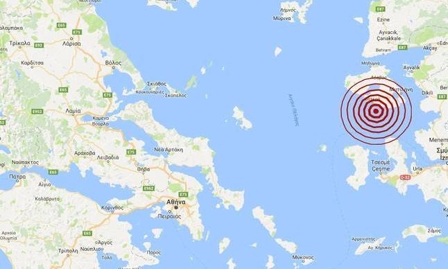 Ισχυρός μετασεισμός κοντά στη Μυτιλήνη (pics)