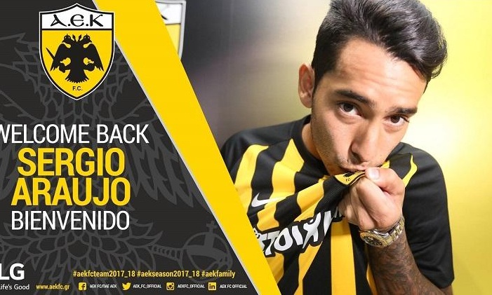 Επίσημο: Με το «11» ξανα στην ΑΕΚ ο Αραούχο