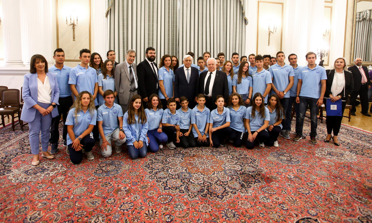 Ο Πρόεδρος της Δημοκρατίας τίμησε τους ιστιοπλόους για τα 51 μετάλλια το 2017
