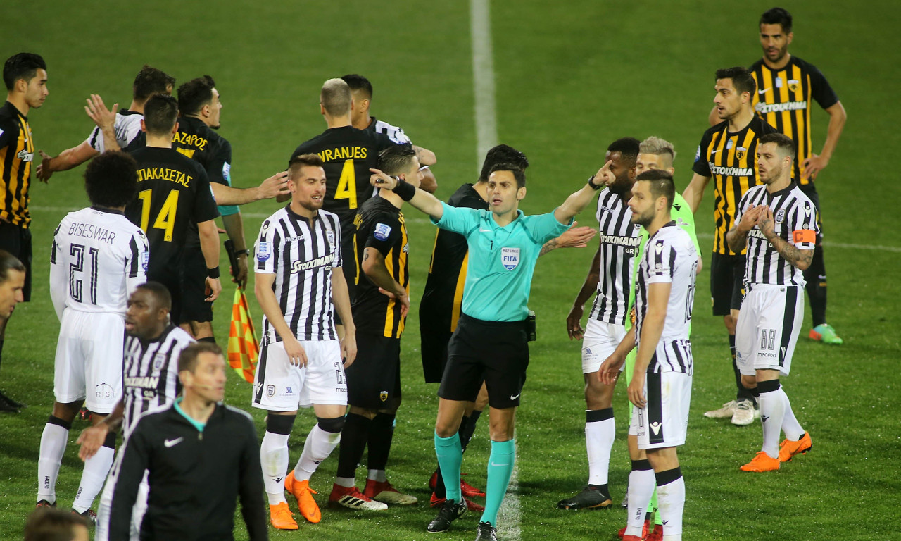 ΠΑΟΚ - ΑΕΚ: «Άκυρο» Κομίνη στο Πρωτοβάθμιο της Super League