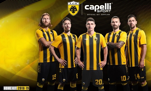 Οι νέες φανέλες της ΑΕΚ για την σεζόν 2018-2019 (photos)