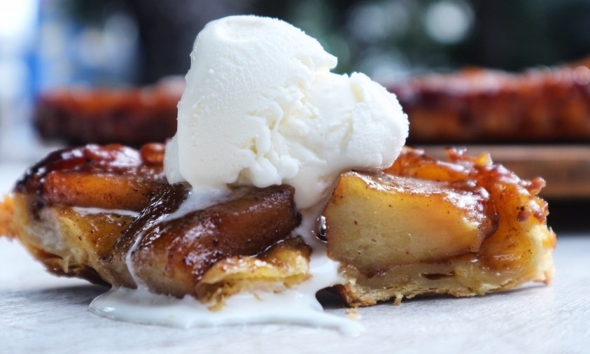 Ανάποδη τάρτα με μήλα