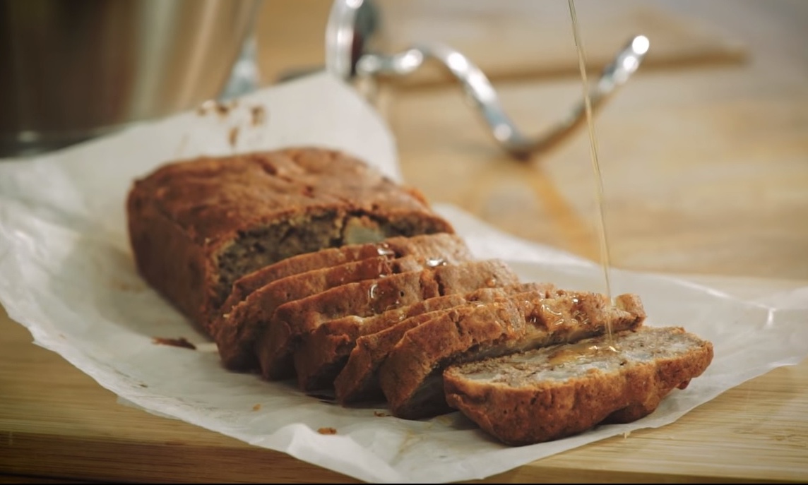 Κέικ με μπανάνα και αχλάδι