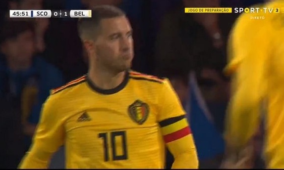 «Αλήτικο» γκολ του Αζάρ κόντρα στη Σκωτία (video)