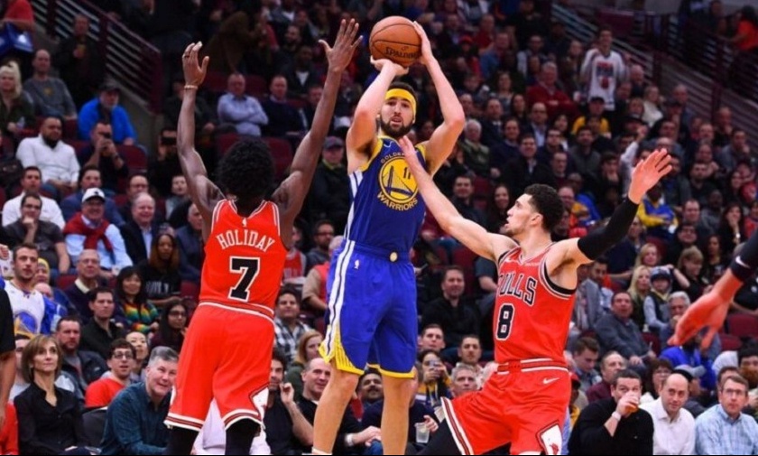 Σαν... βάρελι: Ο Τόμπσον έγραψε ιστορία με 14 τρίποντα! (video)