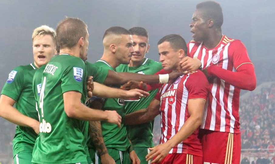 Ολυμπιακός-Παναθηναϊκός: Χαμός στο ντέρμπι - Ένταση με Κουρμπέλη, Σισέ, Ποντένσε (photos)