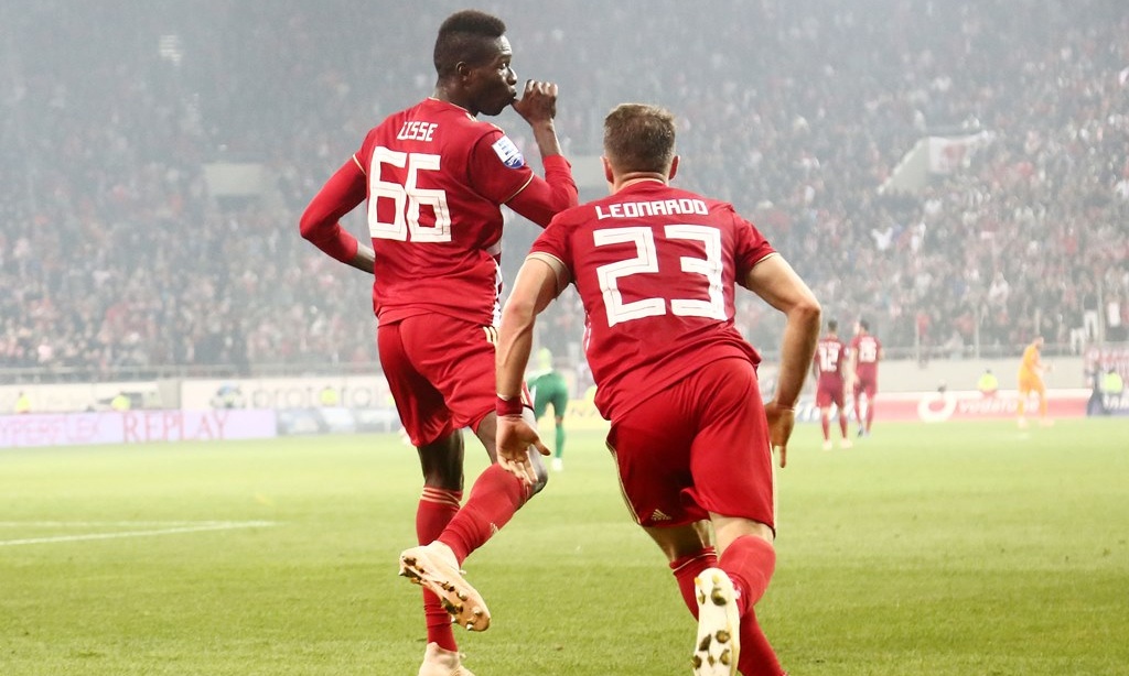 Ολυμπιακός-Παναθηναϊκός: Το γκολ του Σισέ και οι έξαλλοι πανηγυρισμοί (video, photos)