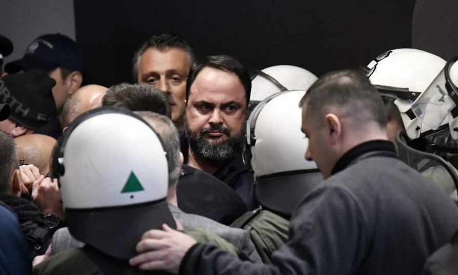 ΠΑΟΚ-Ολυμπιακός: Η στιγμή της έντασης με Μαρινάκη στην Τούμπα! (video&photos)