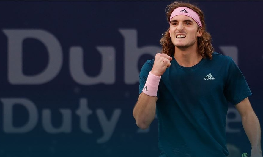 Έτσι νίκησε ο Τσιτσιπάς τον Χουρκάζ στο Όπεν Ντουμπάι (video)