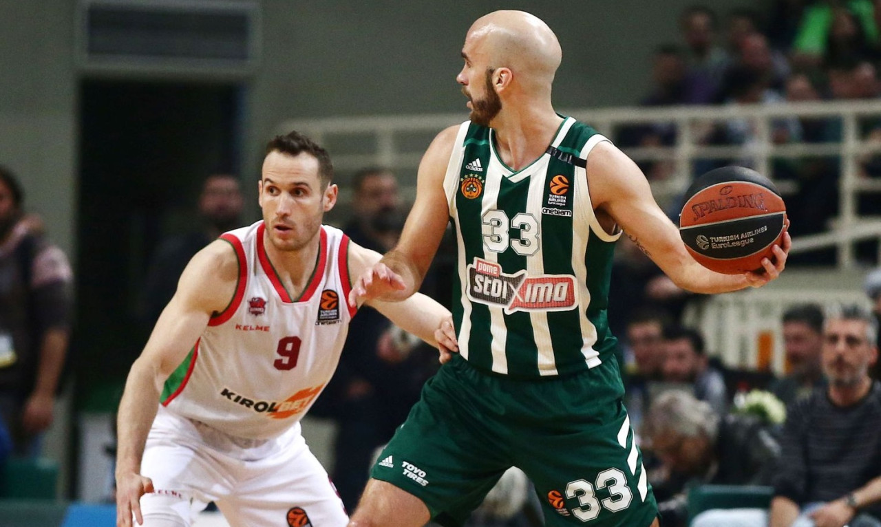 Παναθηναϊκός ΟΠΑΠ – Μπασκόνια: Το double-double του Καλάθη στο ΟΑΚΑ (video)