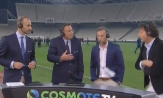 ΠΑΟΚ-ΑΕΚ: Μπουκάλι στον Κοπιτσή σε live μετάδοση (video+photos)