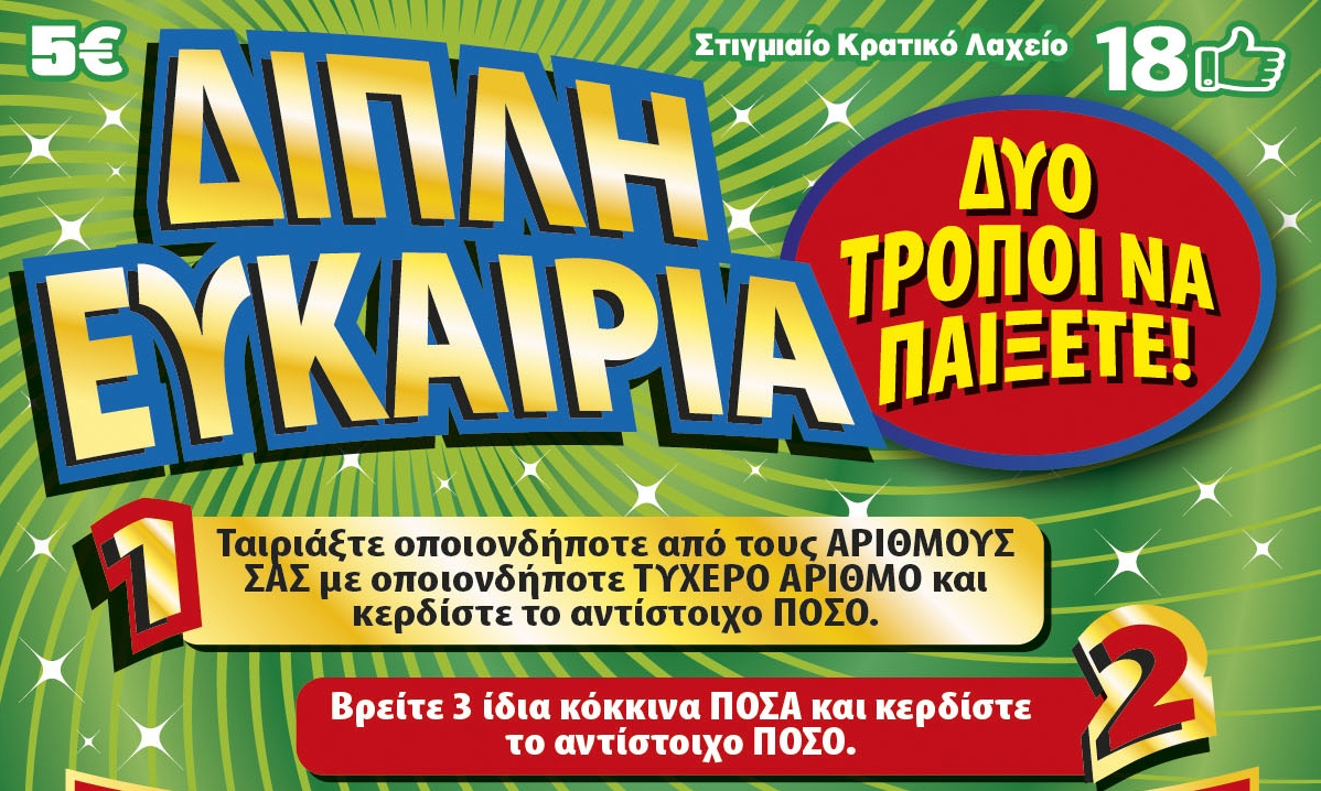 ΣΚΡΑΤΣ: «Διπλή Ευκαιρία» για κέρδη μέχρι και 500.000 ευρώ