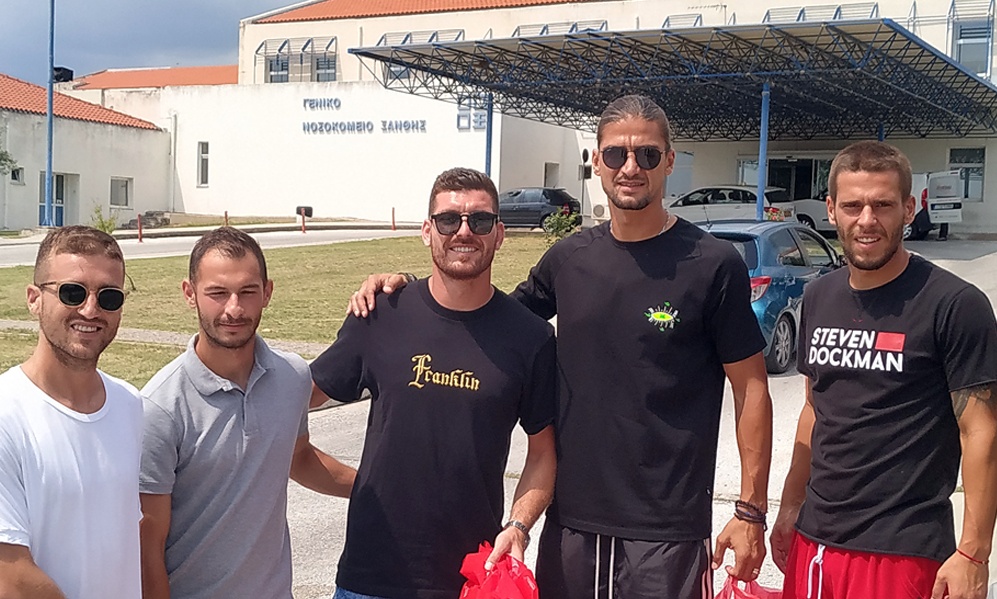 Ξάνθη: Στην παιδιατρική κλινική οι παίκτες της ομάδας (video)