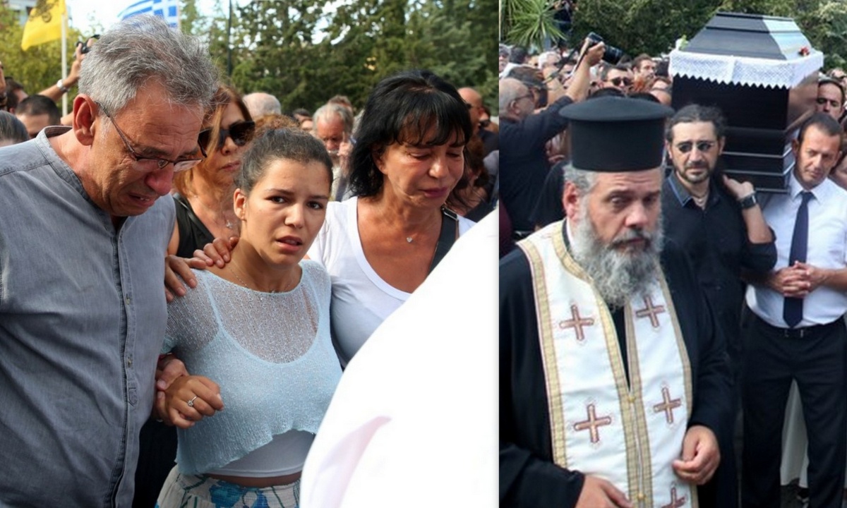 Κηδεία Μαχαιρίτσα: Τραγικές φιγούρες οι γυναίκες της ζωής του και ο επιστήθιος φίλος του (vid+pics)