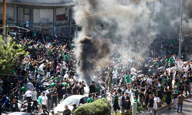 Το συλλαλητήριο των οπαδών του Παναθηναϊκού στη Λεωφόρο (photos)