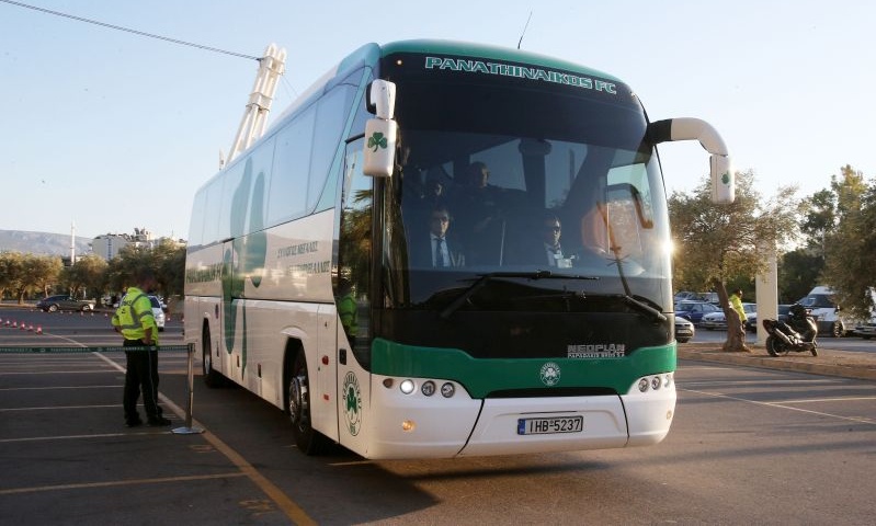 Παναθηναϊκός – Ολυμπιακός: Η «πράσινη» άφιξη στο ΟΑΚΑ (video+photos)