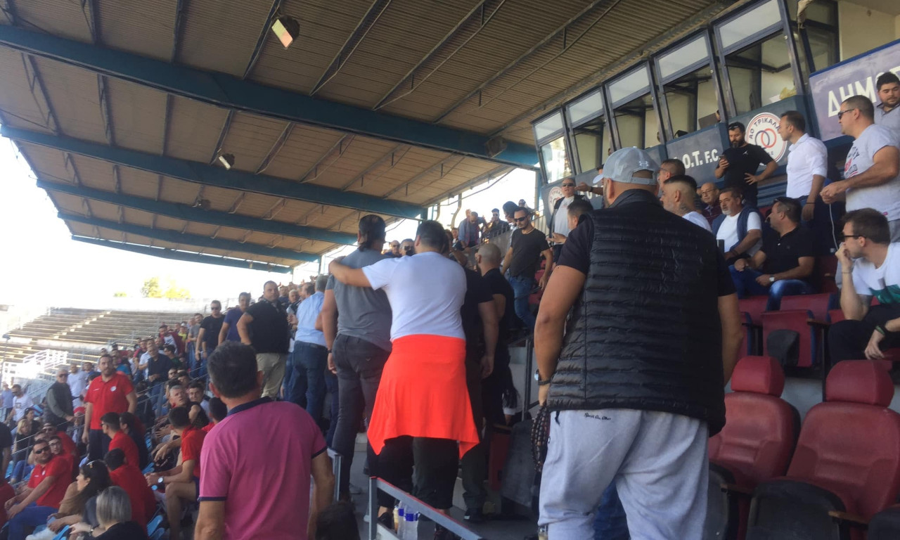 Τρίκαλα-Ολυμπιακός Βόλου: Ένταση στα επίσημα μεταξύ προέδρων (photos+video)