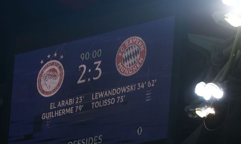 Ολυμπιακός-Μπάγερν Μονάχου 2-3: Τα highlights του αγώνα (video)