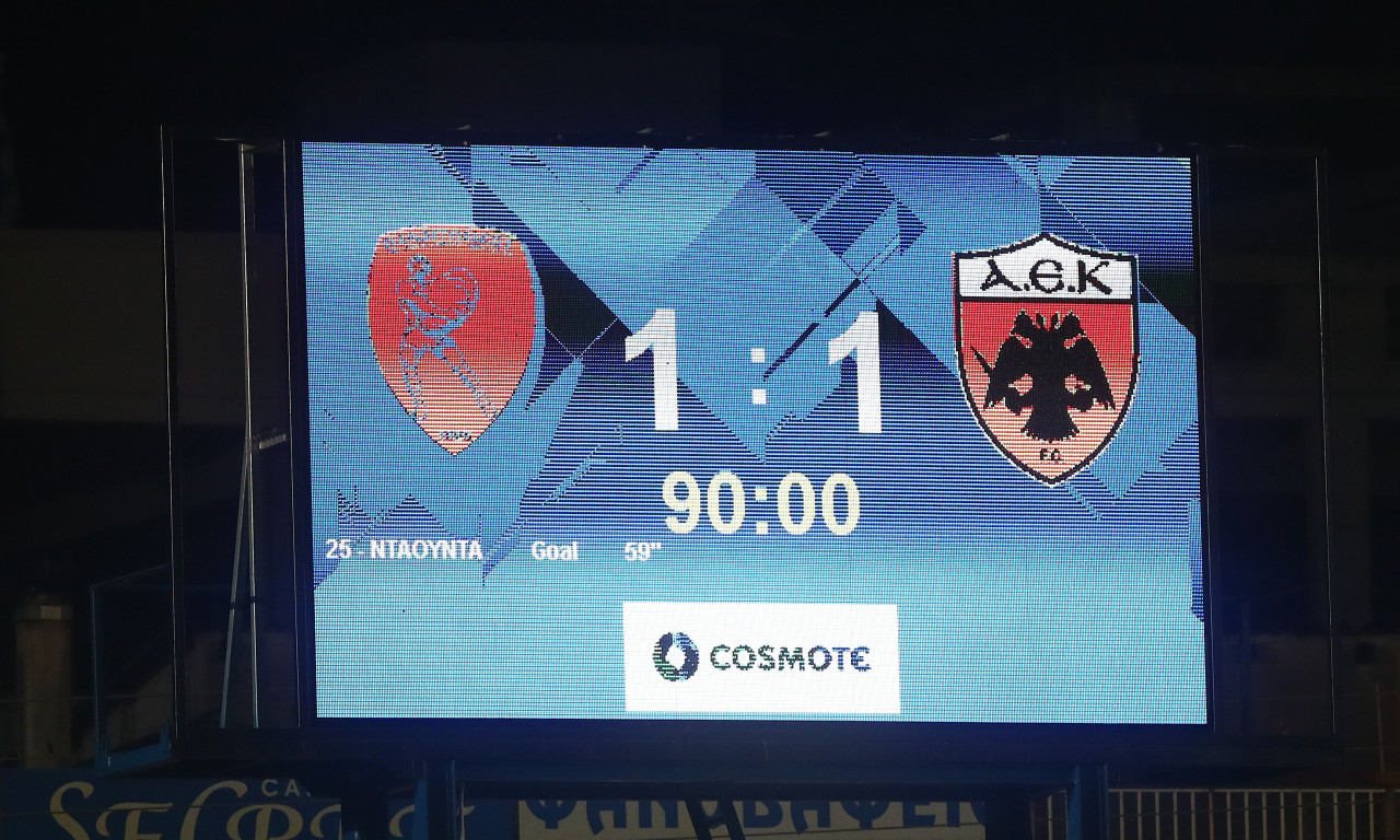 Παναιτωλικός - ΑΕΚ 1-1: Τα στιγμιότυπα από το Αγρίνιο (photos+video)