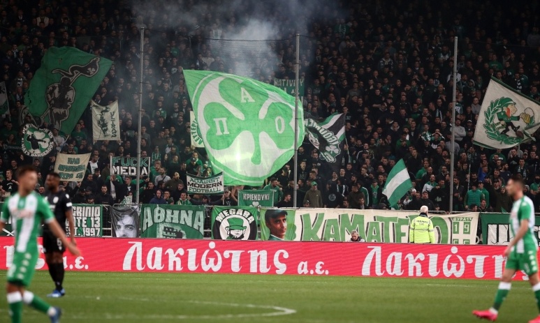 Παναθηναϊκός-ΠΑΟΚ: Πανό στο ΟΑΚΑ για Σαββίδη, Μαρινάκη