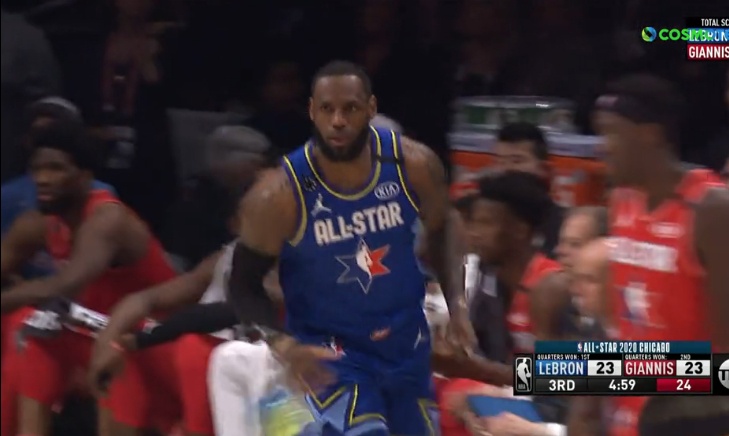 NBA All Star Game: Το καλάθι του ματς από τον Λεμπρόν (video)