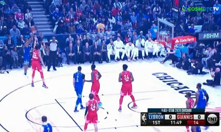 NBA All Star Game: Ξεκίνησε... καυτός ο Λέοναρντ (video)