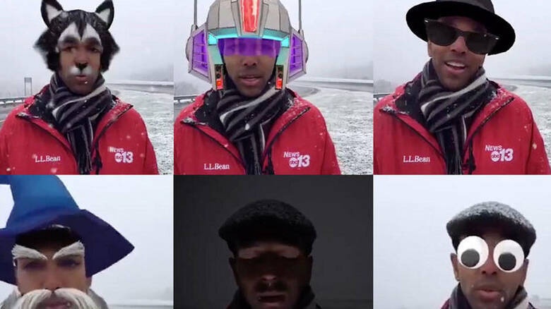 Ρεπόρτερ καιρού ξεχνάει ανοικτά τα φίλτρα του Facebook και γίνεται viral