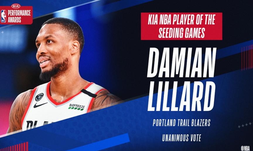 NBA: Τα «όργια» έφεραν το βραβείο του MVP της «φούσκας» για τον Λίλαρντ (photos)