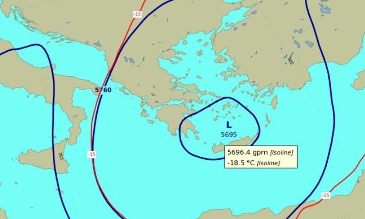 Καιρός: Εκτακτη ενημέρωση από την ΕΜΥ για την ψυχρή λίμνη...