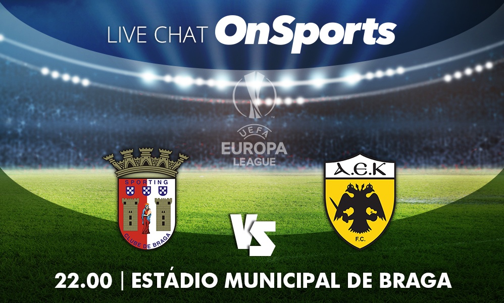 Live Chat Μπράγκα-ΑΕΚ 3-0 (Τελικό)