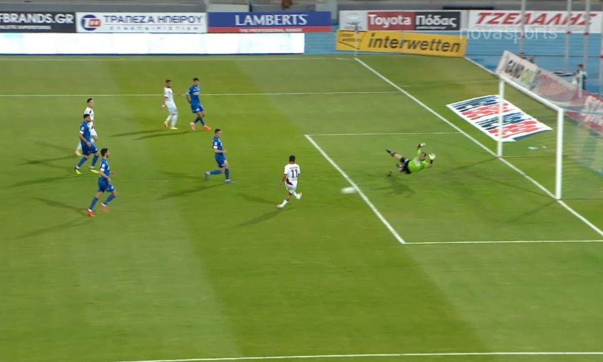 ΠΑΣ Γιάννινα-ΑΕΛ: Η διπλή φάση των «βυσσινί» να σκοράρουν (video)