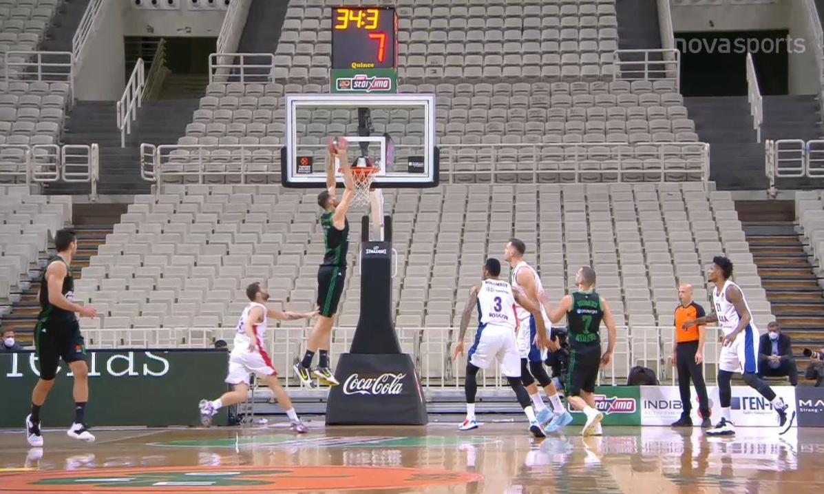 Παναθηναϊκός ΟΠΑΠ-ΤΣΣΚΑ Μόσχας: Το εντυπωσιακό κάρφωμα του Παπαγιάννη (video)