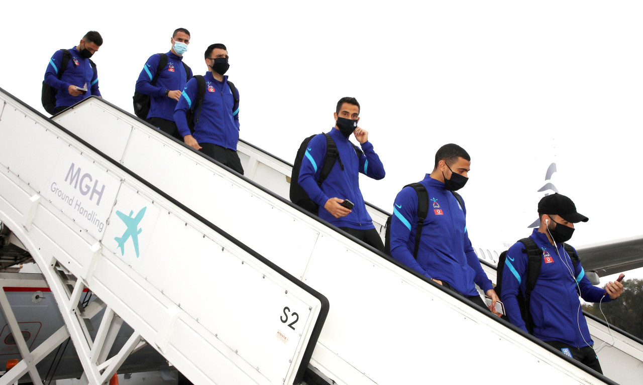 Μολδαβία-Ελλάδα: Η άφιξη της Εθνικής (photos)