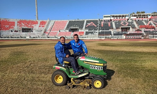 Απόλλων Καλαμαριάς: Εργασίες στο γήπεδο (photos)