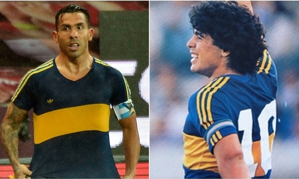 Ντιέγκο Μαραντόνα: Σκόραρε με τη φανέλα του «Θεού» ο Τέβες (video+photos)