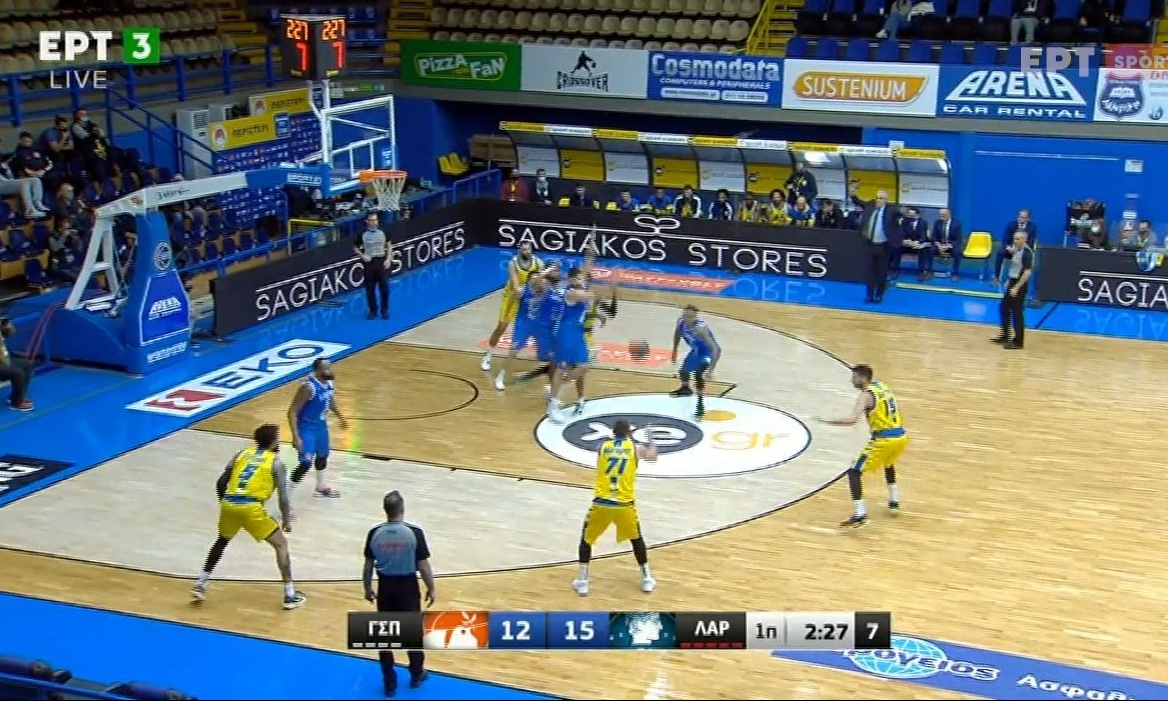 Περιστέρι - Λάρισα: Επέστρεψε με τρίποντο ο Μάντζαρης (photos)